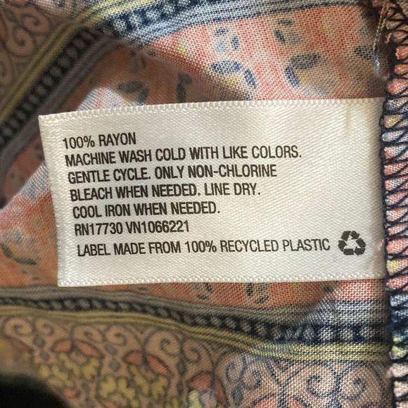 Mossimo Supply Co. Blue and Pink Midi Dress Women’s Size Medium | boho - Picture 9 of 11